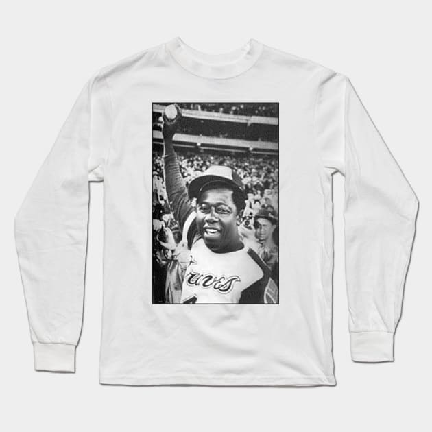 hank aaron Long Sleeve T-Shirt by Tamie